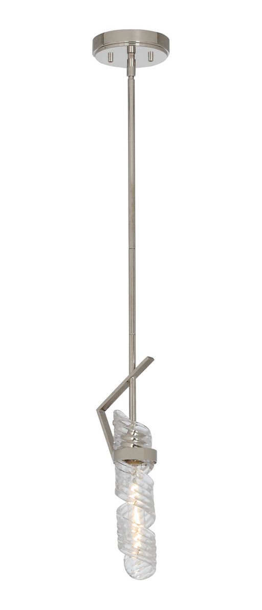 Myhouse Lighting Maxim - 39553CLPN - One Light Pendant - Milano - Polished Nickel