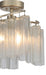 Myhouse Lighting Maxim - 39570WFLGS - Three Light Semi-Flush Mount - Victoria - Golden Silver