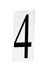 Myhouse Lighting Maxim - 53614WT - House Number 4 - Address - White