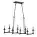 Myhouse Lighting Maxim - 30307NI - Eight Light Linear Pendant - Anvil - Natural Iron