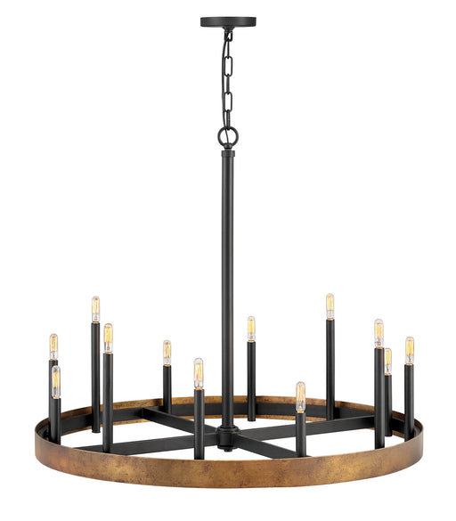 Myhouse Lighting Hinkley - 3869WA - LED Chandelier - Wells - Weathered Brass