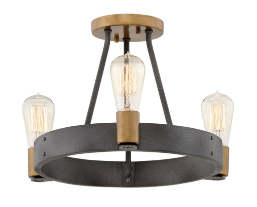 Myhouse Lighting Hinkley - 4263DZ - LED Foyer Pendant - Silas - Aged Zinc