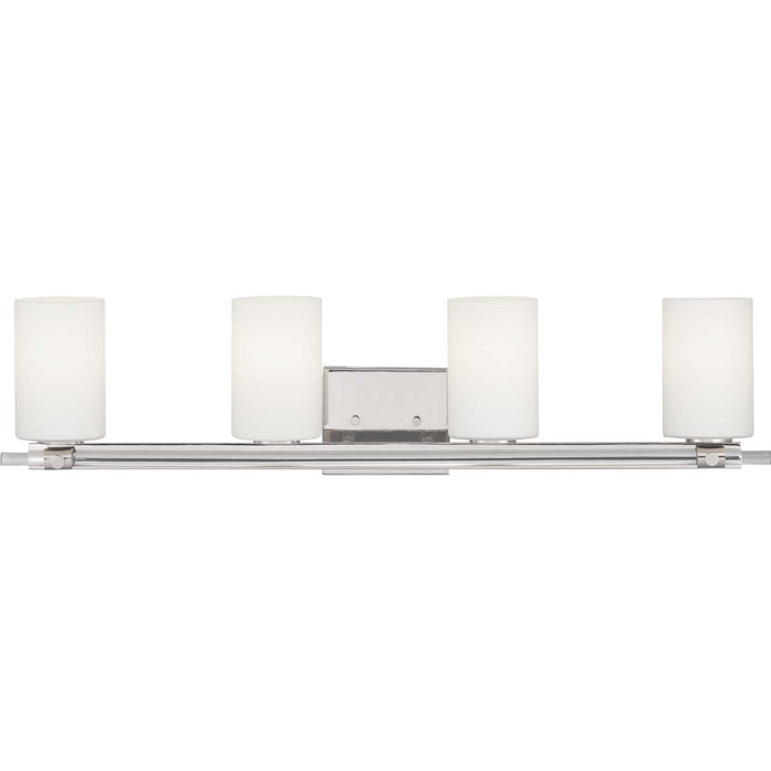 Myhouse Lighting Progress Lighting - P300200-104 - Four Light Bath - Lisbon - Polished Nickel