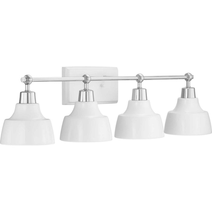 Myhouse Lighting Progress Lighting - P300203-015 - Four Light Bath - Bramlett - Polished Chrome