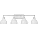 Myhouse Lighting Progress Lighting - P300203-015 - Four Light Bath - Bramlett - Polished Chrome