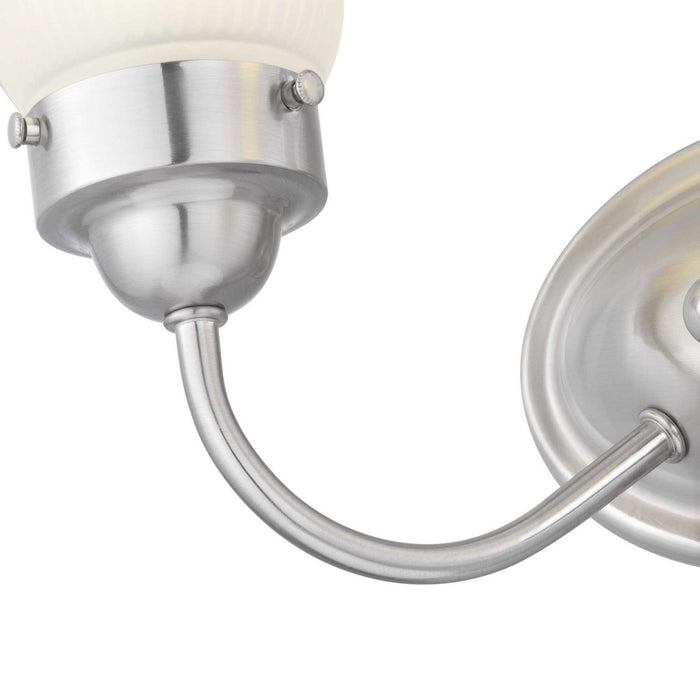 Myhouse Lighting Progress Lighting - P3288-09ET - Two Light Bath Bracket - Fluted Glass-Etched - Brushed Nickel