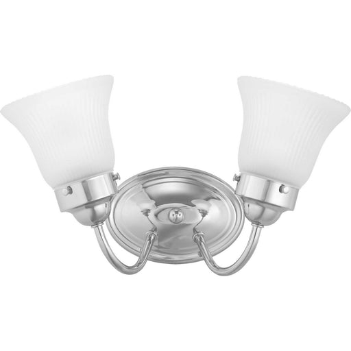 Myhouse Lighting Progress Lighting - P3288-15ET - Two Light Bath Bracket - Fluted Glass-Etched - Polished Chrome