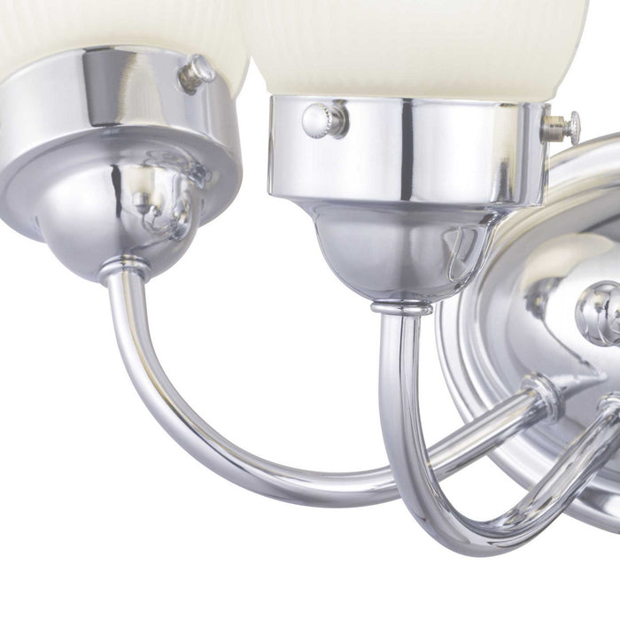 Myhouse Lighting Progress Lighting - P3289-15ET - Three Light Bath Bracket - Fluted Glass-Etched - Polished Chrome