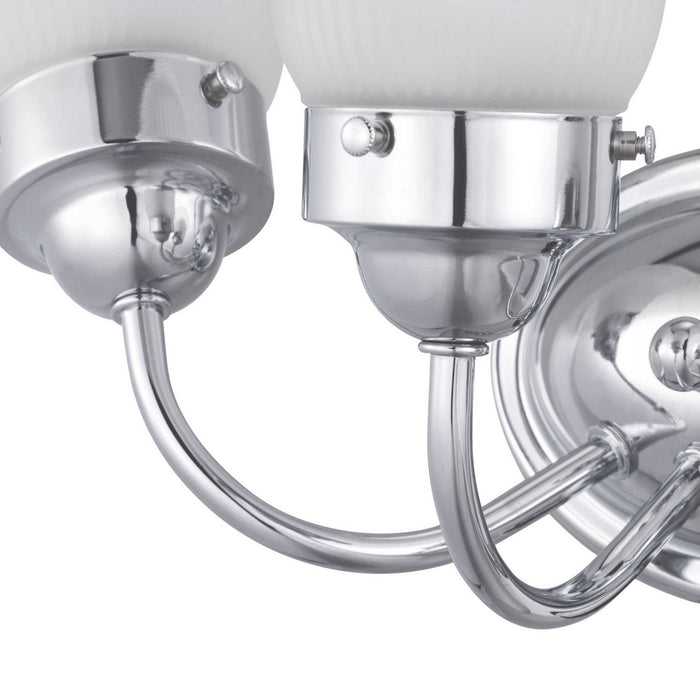 Myhouse Lighting Progress Lighting - P3289-15ET - Three Light Bath Bracket - Fluted Glass-Etched - Polished Chrome