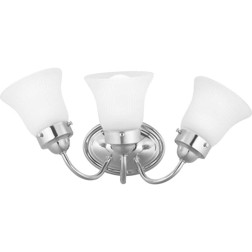 Myhouse Lighting Progress Lighting - P3289-15ET - Three Light Bath Bracket - Fluted Glass-Etched - Polished Chrome