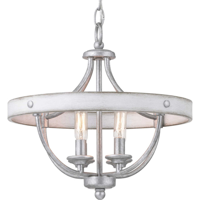 Myhouse Lighting Progress Lighting - P350117-141 - Four Light Semi-Flush Convertible - Gulliver - Galvanized Finish