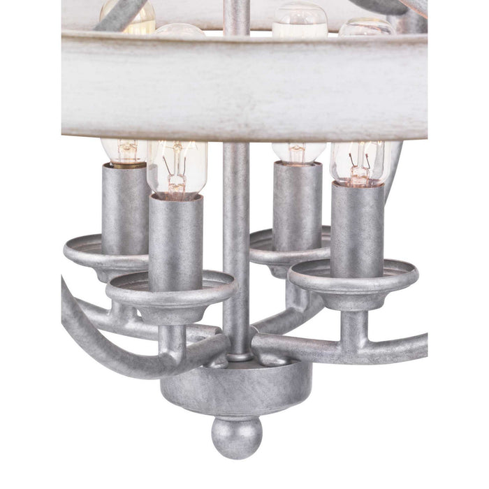 Myhouse Lighting Progress Lighting - P350117-141 - Four Light Semi-Flush Convertible - Gulliver - Galvanized Finish