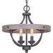 Myhouse Lighting Progress Lighting - P350117-143 - Four Light Semi-Flush Convertible - Gulliver - Graphite