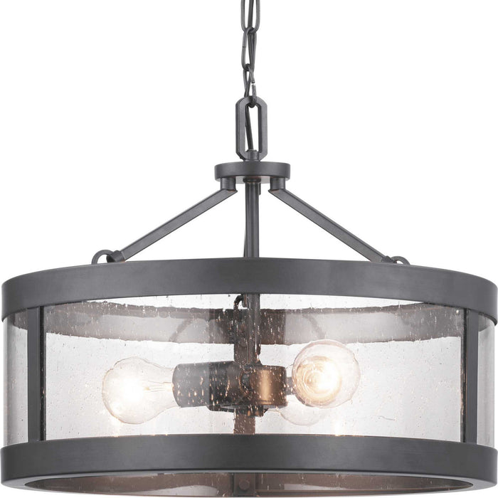 Myhouse Lighting Progress Lighting - P350119-143 - Three Light Semi-Flush Convertible - Gresham - Graphite