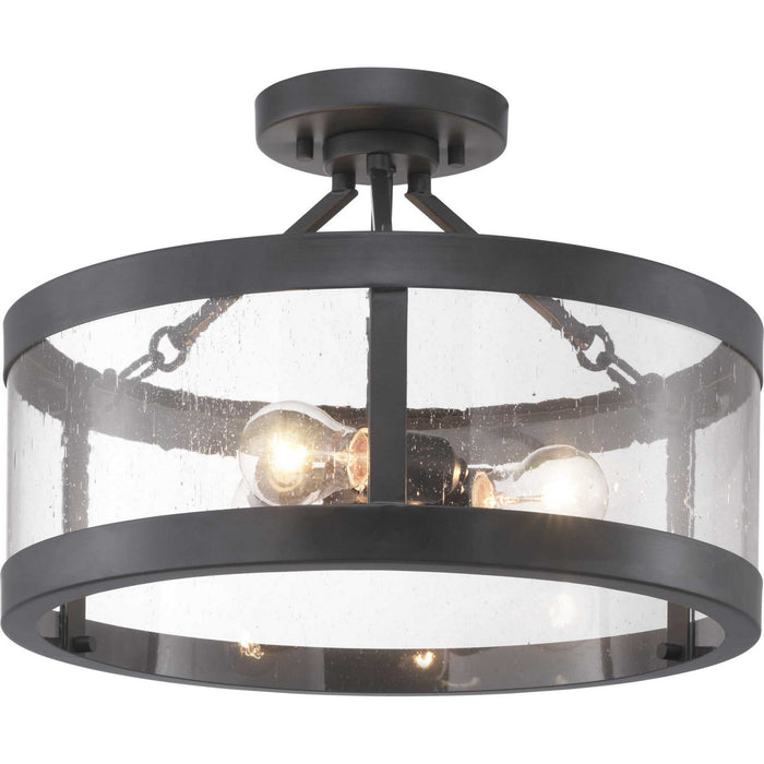 Myhouse Lighting Progress Lighting - P350119-143 - Three Light Semi-Flush Convertible - Gresham - Graphite