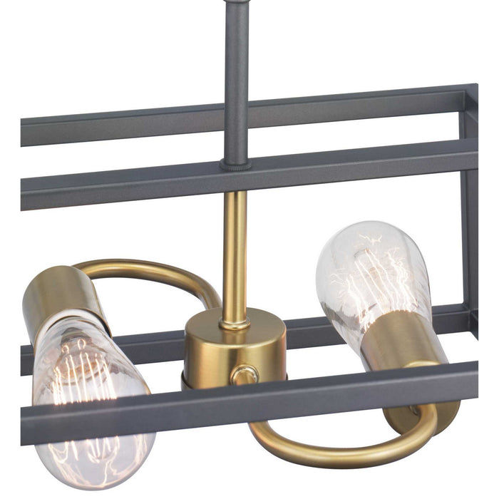 Myhouse Lighting Progress Lighting - P350120-143 - Two Light Semi-Flush Convertible - Blakely - Graphite