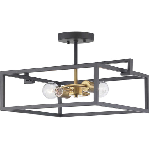 Myhouse Lighting Progress Lighting - P350120-143 - Two Light Semi-Flush Convertible - Blakely - Graphite