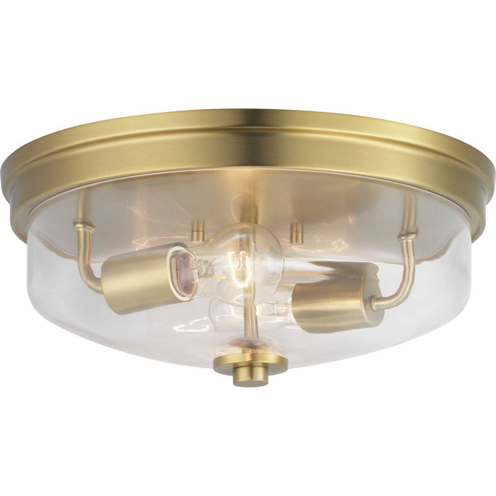 Myhouse Lighting Progress Lighting - P350121-109 - Two Light Flush Mount - Blakely - Brushed Bronze