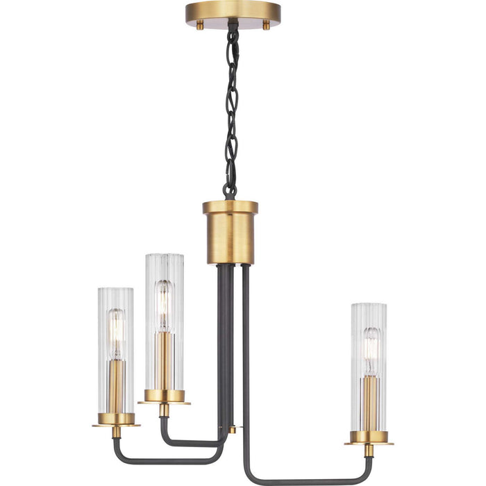 Myhouse Lighting Progress Lighting - P350122-143 - Three Light Semi-Flush Convertible - Rainey - Graphite