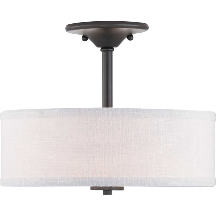 Myhouse Lighting Progress Lighting - P350129-143 - Two Light Semi-Flush Mount - Inspire - Graphite