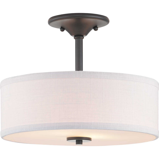 Myhouse Lighting Progress Lighting - P350129-143 - Two Light Semi-Flush Mount - Inspire - Graphite