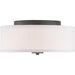 Myhouse Lighting Progress Lighting - P350130-143 - Two Light Flush Mount - Inspire - Graphite