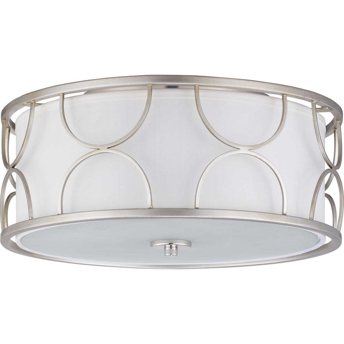 Myhouse Lighting Progress Lighting - P350132-134 - Three Light Flush Mount - Landree - Silver Ridge