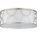 Myhouse Lighting Progress Lighting - P350132-134 - Three Light Flush Mount - Landree - Silver Ridge