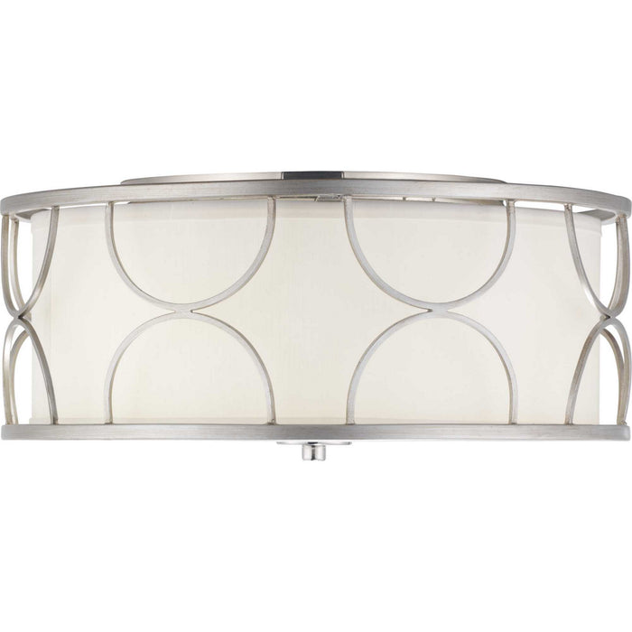 Myhouse Lighting Progress Lighting - P350132-134 - Three Light Flush Mount - Landree - Silver Ridge