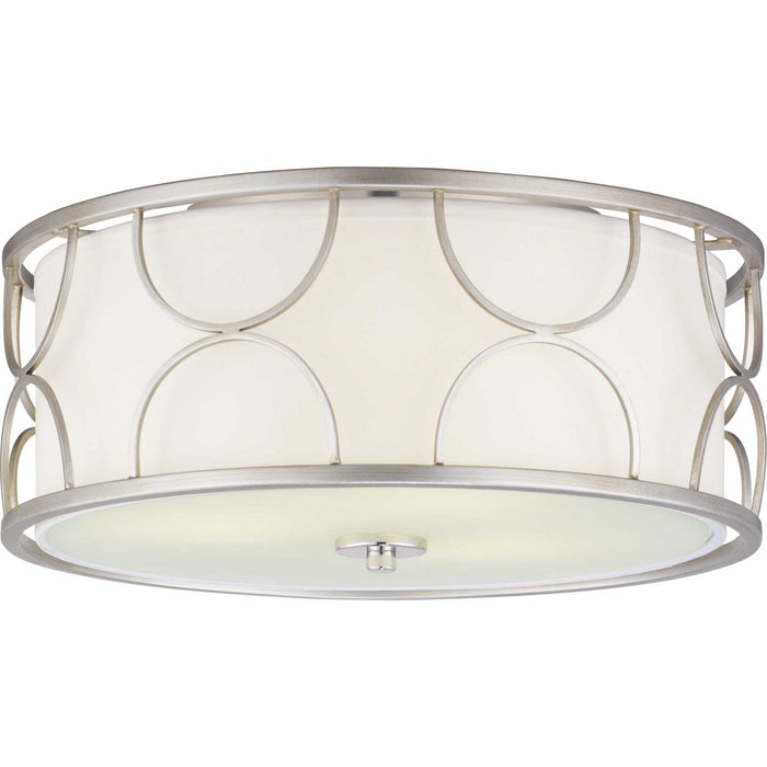 Myhouse Lighting Progress Lighting - P350132-134 - Three Light Flush Mount - Landree - Silver Ridge