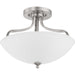 Myhouse Lighting Progress Lighting - P350136-009 - Three Light Semi-Flush Mount - Laird - Brushed Nickel