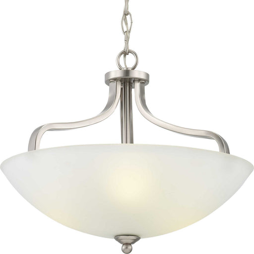 Myhouse Lighting Progress Lighting - P350136-009 - Three Light Semi-Flush Mount - Laird - Brushed Nickel