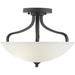 Myhouse Lighting Progress Lighting - P350136-020 - Three Light Semi-Flush Mount - Laird - Antique Bronze