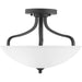 Myhouse Lighting Progress Lighting - P350136-020 - Three Light Semi-Flush Mount - Laird - Antique Bronze