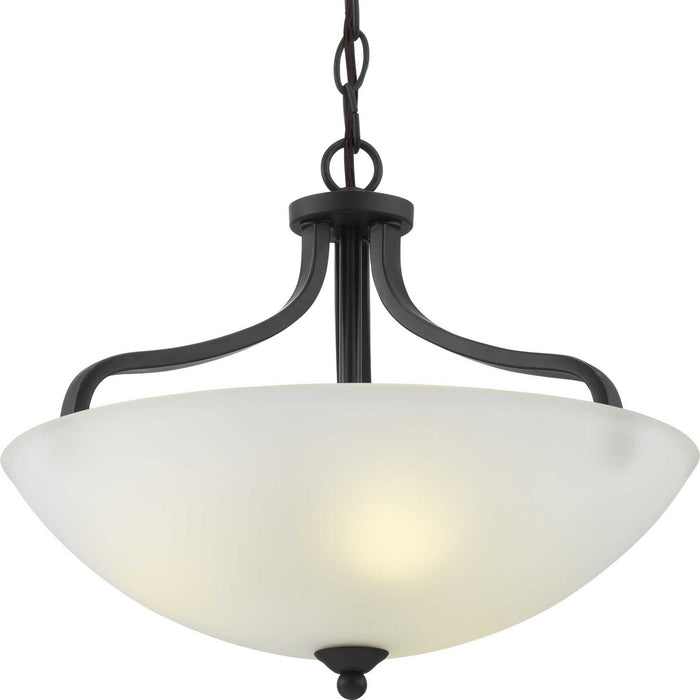 Myhouse Lighting Progress Lighting - P350136-020 - Three Light Semi-Flush Mount - Laird - Antique Bronze