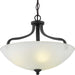 Myhouse Lighting Progress Lighting - P350136-020 - Three Light Semi-Flush Mount - Laird - Antique Bronze