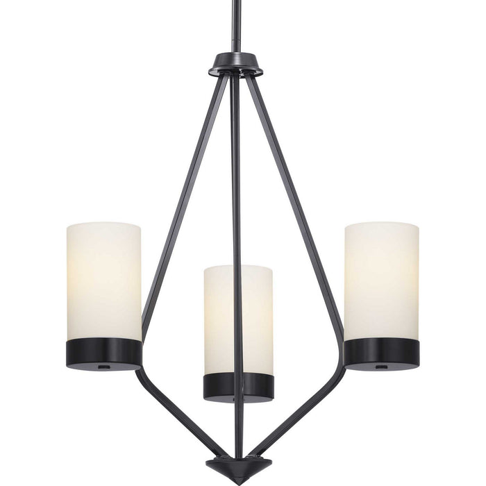 Myhouse Lighting Progress Lighting - P400021-031 - Three Light Chandelier - Elevate - Black