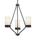 Myhouse Lighting Progress Lighting - P400021-031 - Three Light Chandelier - Elevate - Black