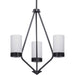 Myhouse Lighting Progress Lighting - P400021-031 - Three Light Chandelier - Elevate - Black