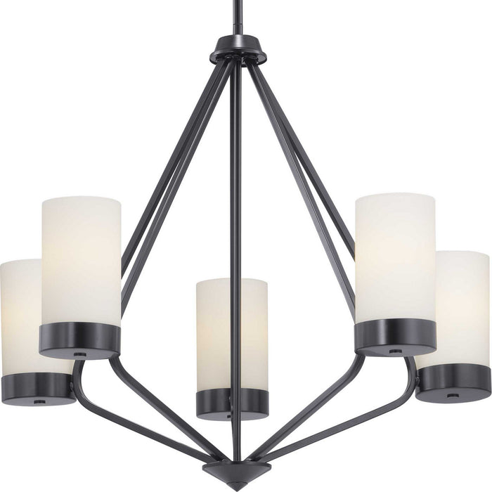 Myhouse Lighting Progress Lighting - P400022-031 - Five Light Chandelier - Elevate - Black