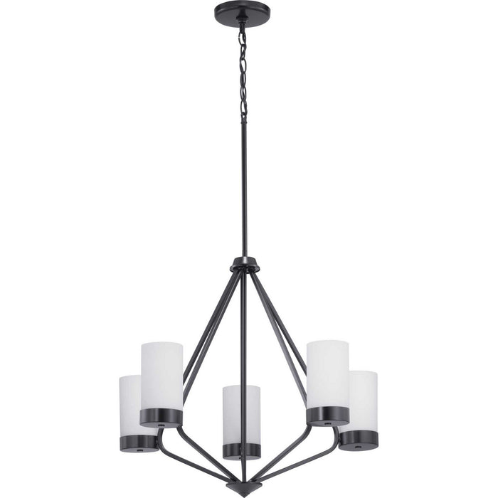 Myhouse Lighting Progress Lighting - P400022-031 - Five Light Chandelier - Elevate - Black