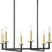 Myhouse Lighting Progress Lighting - P400113-143 - Six Light Chandelier - Blakely - Graphite