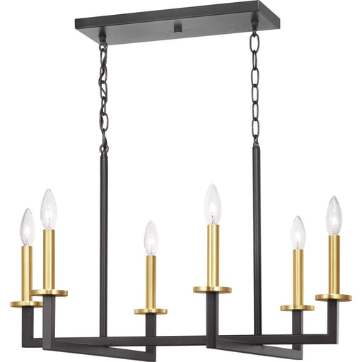 Myhouse Lighting Progress Lighting - P400113-143 - Six Light Chandelier - Blakely - Graphite