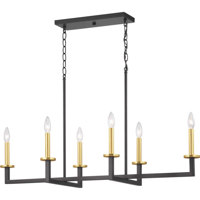 Myhouse Lighting Progress Lighting - P400114-143 - Six Light Island Pendant - Blakely - Graphite