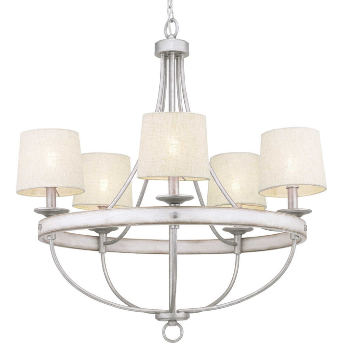 Myhouse Lighting Progress Lighting - P400158-141 - Five Light Chandelier - Gulliver - Galvanized Finish