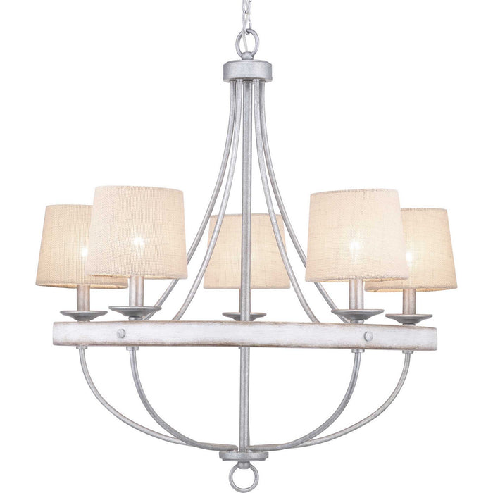 Myhouse Lighting Progress Lighting - P400158-141 - Five Light Chandelier - Gulliver - Galvanized Finish