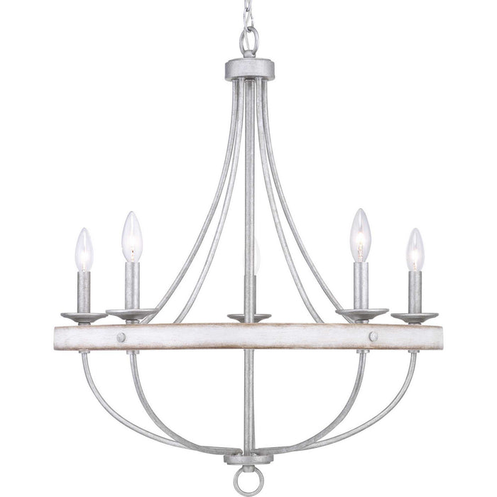 Myhouse Lighting Progress Lighting - P400158-141 - Five Light Chandelier - Gulliver - Galvanized Finish