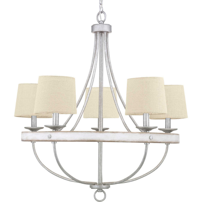 Myhouse Lighting Progress Lighting - P400158-141 - Five Light Chandelier - Gulliver - Galvanized Finish