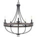 Myhouse Lighting Progress Lighting - P400158-143 - Five Light Chandelier - Gulliver - Graphite