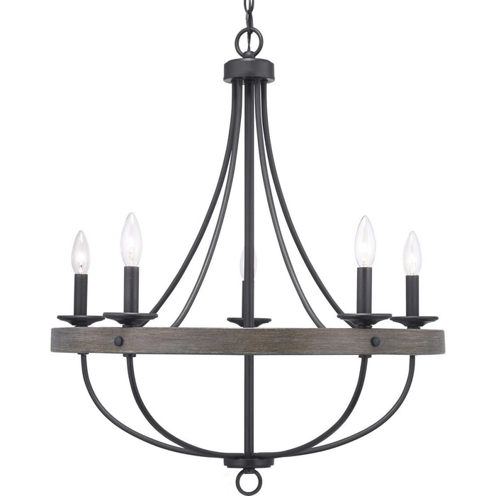 Myhouse Lighting Progress Lighting - P400158-143 - Five Light Chandelier - Gulliver - Graphite